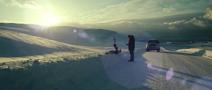 Jürgen Vogel som Niels i filmen "Nåde", innspilt i Hammerfest.