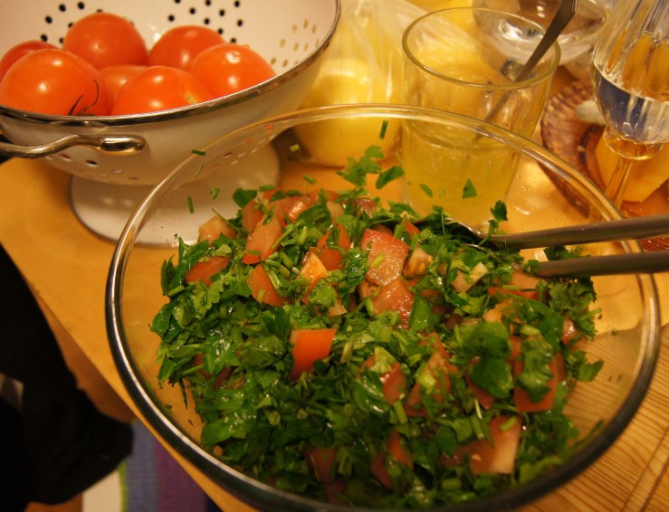 Tabouleh. En klassisk midtøstensalat.