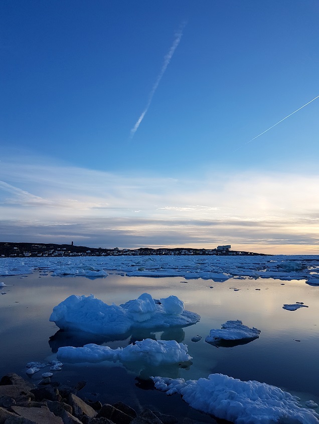 In the distance; Fogo Island Inn. Photo: Hilde Kat. Eriksen