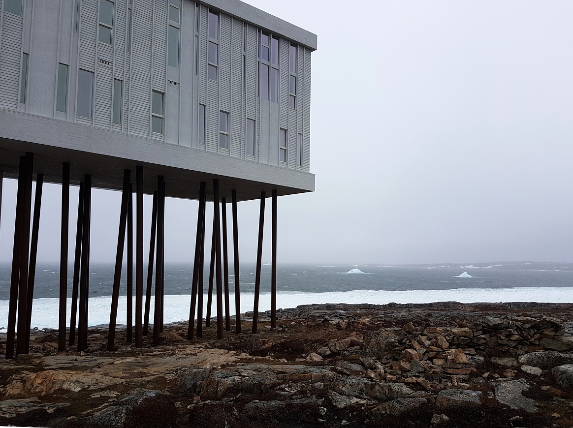 The Fogo Island Inn and the Ice. Photo: Hilde Kat. Eriksen