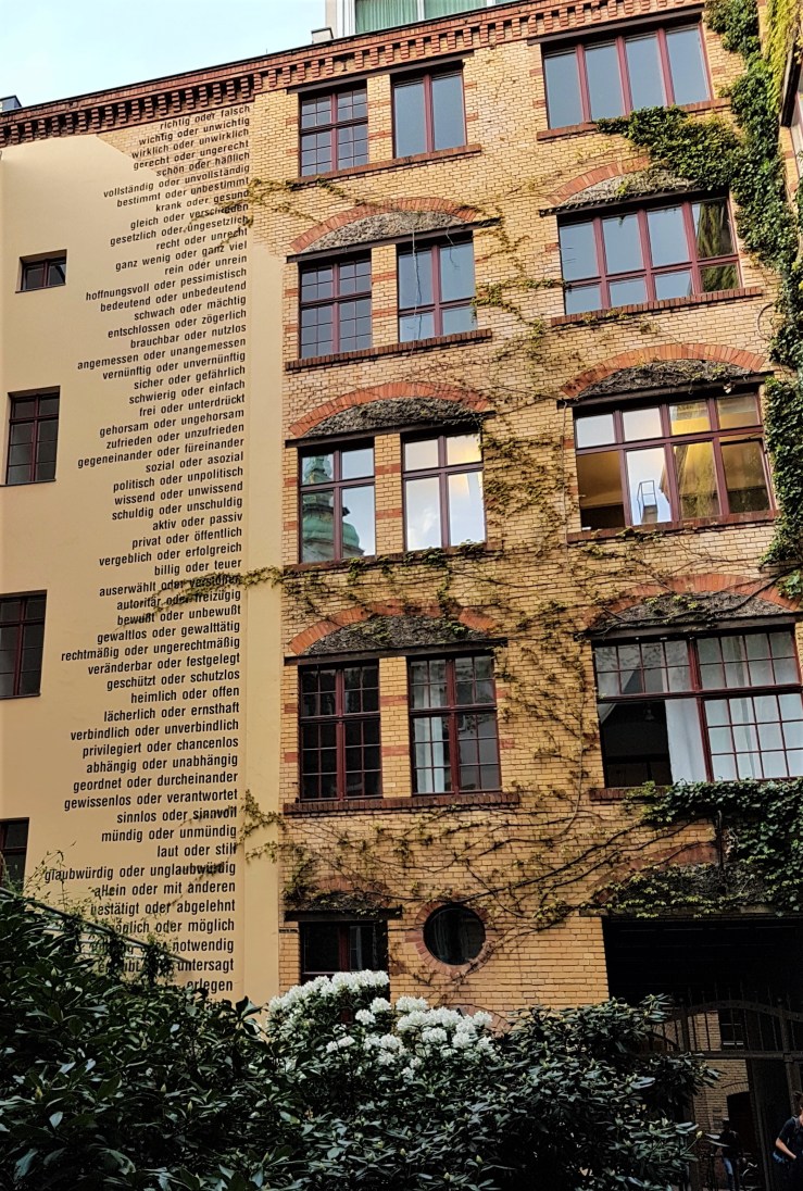 Berliner-Wörter. Foto: Hilde Kat Eriksen